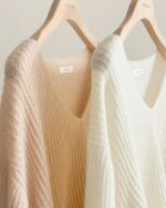 OUNCE Mohair V-Neck Knit Top - Image 24