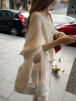 OUNCE Mohair V-Neck Knit Top - Image 28