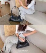 Grained Sleek Traingular Bag - Image 11