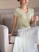 [Premium] Ruffle Hem Flowy Midi Skirt - Image 17