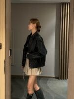 [Premium] Belted Pleated Mini Skirt - Image 3