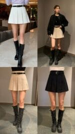 [Premium] Belted Pleated Mini Skirt - Image 8
