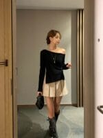 [Premium] Belted Pleated Mini Skirt - Image 9