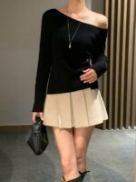 [Premium] Belted Pleated Mini Skirt - Image 16