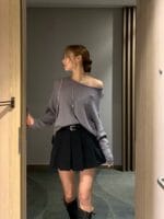 [Premium] Belted Pleated Mini Skirt - Image 19