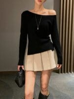 [Premium] Belted Pleated Mini Skirt - Image 20