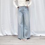 [Premium] Classic Denim Wide Legs Pants - Image 9