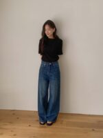 [Premium] Vintage Denim Wide Legs Pants - Image 3