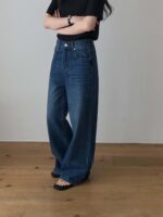 [Premium] Vintage Denim Wide Legs Pants - Image 5