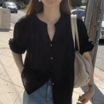 OUNCE Blanc Pintuck Blouse