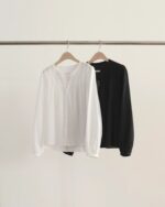OUNCE Blanc Pintuck Blouse - Image 4