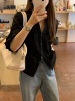 OUNCE Blanc Pintuck Blouse - Image 9