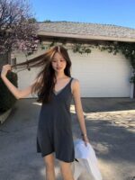 OUNCE Grove V-Neck Knit Dress - Image 6