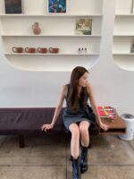 OUNCE Grove V-Neck Knit Dress - Image 13