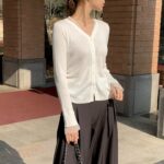 [Premium] Sheer Trim Button Knit Cardigan