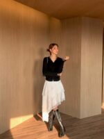 [Premium] Sheer Trim Button Knit Cardigan - Image 15