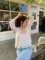 OUNCE Row Silky Cardigan - Image 5