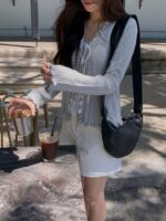 [Premium] Broderie Ribbon Cardigan - Image 14