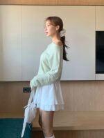 [Premium] Soft Rib Relaxed Knit Top - Image 4