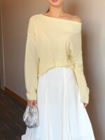 [Premium] Soft Rib Relaxed Knit Top - Image 13