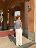 [Premium] Soft Rib Relaxed Knit Top - Image 15