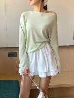 [Premium] Soft Rib Relaxed Knit Top - Image 16