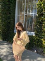 OUNCE Join Hachi V-Neck Knit - Image 6