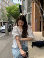 OUNCE Neck Ruffle Blouse - Image 4