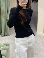 OUNCE Claire Rib Long Sleeve Tee - Image 7