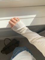 OUNCE Claire Rib Long Sleeve Tee - Image 11