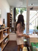 OUNCE V-Neck Rib Knit Top - Image 6