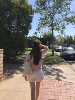 OUNCE V-Neck Rib Knit Top - Image 9