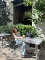 OUNCE V-Neck Rib Knit Top - Image 10