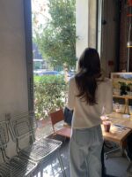 OUNCE V-Neck Rib Knit Top - Image 14