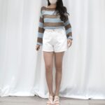 Comeback! Backless Stripes Seethrough Top - Image 8