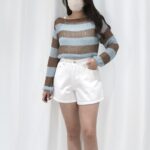 Comeback! Backless Stripes Seethrough Top - Image 10