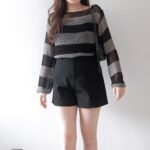 Comeback! Backless Stripes Seethrough Top - Image 19