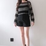 Comeback! Backless Stripes Seethrough Top - Image 21