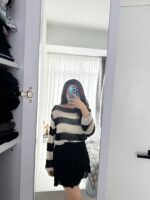 COMEBACK!! Backless Stripes Seethrough Top - Image 23