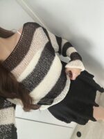 Comeback! Backless Stripes Seethrough Top - Image 25