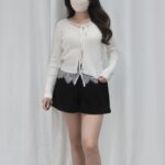 Patched Lace Ribbed Top - Image 2