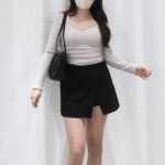 Trimmed Slim Ribbed Top - Image 7