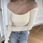 Blush Padded Offshoulder Top - Image 15
