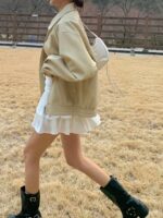 [Premium] Ruched Tiered Mini Skirt - Image 17