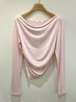 [Premium] Draped Button Asymmetric Top - Image 9