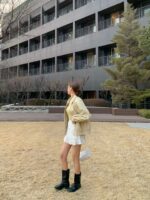 [Premium] Ruched Tiered Mini Skirt - Image 16