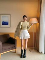 [Premium] Ruched Tiered Mini Skirt - Image 10