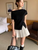 [Premium] Side-Ruched Draped Top - Image 13