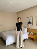 [Premium] Side-Ruched Draped Top - Image 6