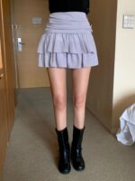 [Premium] Ruched Tiered Mini Skirt - Image 20